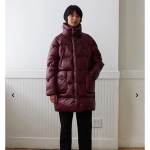 Woolrich Packable Parka in Wine Red
